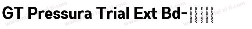 GT Pressura Trial Ext Bd字体转换